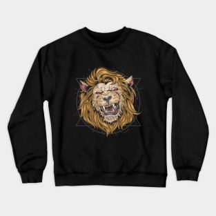 Lion fierce head Crewneck Sweatshirt